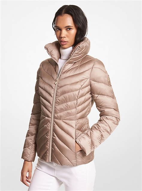 michael kors short sleeve puffer jacket|michael kors packable puffer.